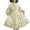 Beige, variant on Holloyiver Women's Lolita Retro Dress Halloween Long Sleeve Loose Stand Collar Lace Lantern Sleeve Cute Dress Prom Party Swing Dress