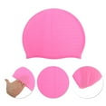 thumbnail image 3 of Unique Bargains 1 Pc Waterproof Stripe Pattern Swimming Cap Pink, 3 of 6