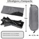 thumbnail image 3 of Silla Plegable Camping,Portátil de Campismo con Bolsa Almacenamiento,Fácil Montar, Ligero,Sillas Playa para Jardín,Playa,Pesca,Camping,Senderismo (Gris) Gris, 3 of 7