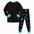 thumbnail image 6 of Gibobby Toddler Boys Pajamas Boys Girls Pajamas Long Sleeve Top And Pants Pajama Set 2-Piece Kids Pajamas Set For 0-24 Months 2t 3t 4t 5t Kids Boys Toddler Boys Clothes,Black,Size 3-4 Years, 6 of 6