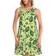 thumbnail image 1 of Fotbe Avocado With Seeds Vestido de Verano sin Mangas para Mujer – Vestido Midi Línea A, Estilo Camiseta Floral, Vestido Playero Casual y Fluido, 1 of 7