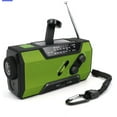 thumbnail image 7 of Emergency Radio Solar Hand Crank AM/FM/NOAA Portable Weather Radio with Phone Charger, LED Flashlight, Reading Lamp, SOS Alarm, USB Charged (Green), 7 of 7