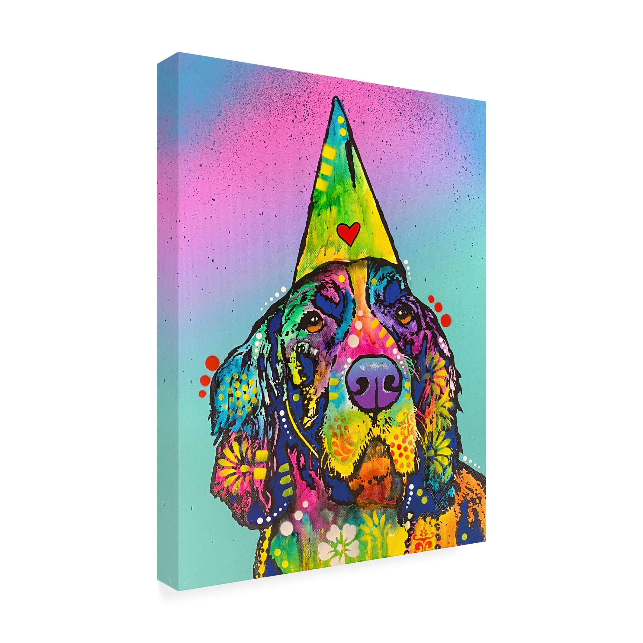 Canvas Wall Art - Dean Russo- Exclusive 'Its My Party' Wall Art for Living Room, Bedroom, or Office Décor by Trademark Fine Art - 14 x 19 Inches