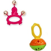Hohner Kids Hohner Mini Cage Bell Deluxe w Pink Swan Animal Jingle Bells