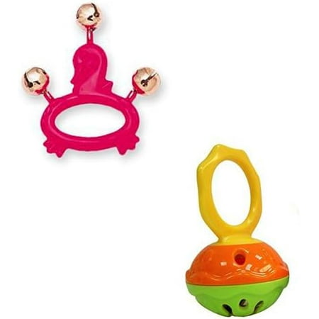 Hohner Kids Hohner Mini Cage Bell Deluxe w Pink Swan Animal Jingle Bells