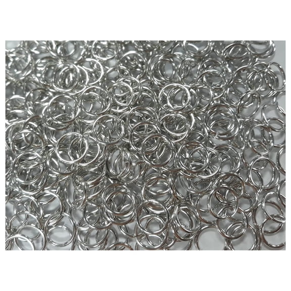 1 Pound Bright Aluminum Chainmail Jump Rings 14G 1/2" ID (1150  Rings)