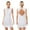 White, variant on Aiihoo Women Lyrical Dance Dress Sleeveless Ballet Leotard Shiny Rhinestones Figure Skating Dress Black M