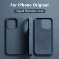 thumbnail image 2 of Funda de silicona líquida Original para iPhone, funda a prueba de golpes para iPhone 15, 13, 11, 12, 14 Pro Max, 7, 8 Plus, XS, XR, X SE, accesorios, 2 of 4