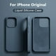 thumbnail image 2 of Funda de silicona líquida Original para iPhone, funda a prueba de golpes para iPhone 15, 13, 11, 12, 14 Pro Max, 7, 8 Plus, XS, XR, X SE, accesorios, 2 of 4