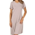 thumbnail image 4 of Nightgowns for Women with Built In Bra O Neck Short Sleeve Sleepwear Casual Loose Nightshirts Soft Comfy Sleepshirts Sleep Shirts for Women Women's Nightgowns Oversized Sleepwear Women Sleep, 4 of 5