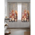 thumbnail image 3 of Xmas, Curtains 72 Inch Length, Sheer Curtains for Bedroom Living Room Window Forest Squirrel Christmas Snowflake Grey Rod Pocket Voile Drapes Kitchen Curtains Small Half Window 52"x72" 2 Panels, 3 of 7