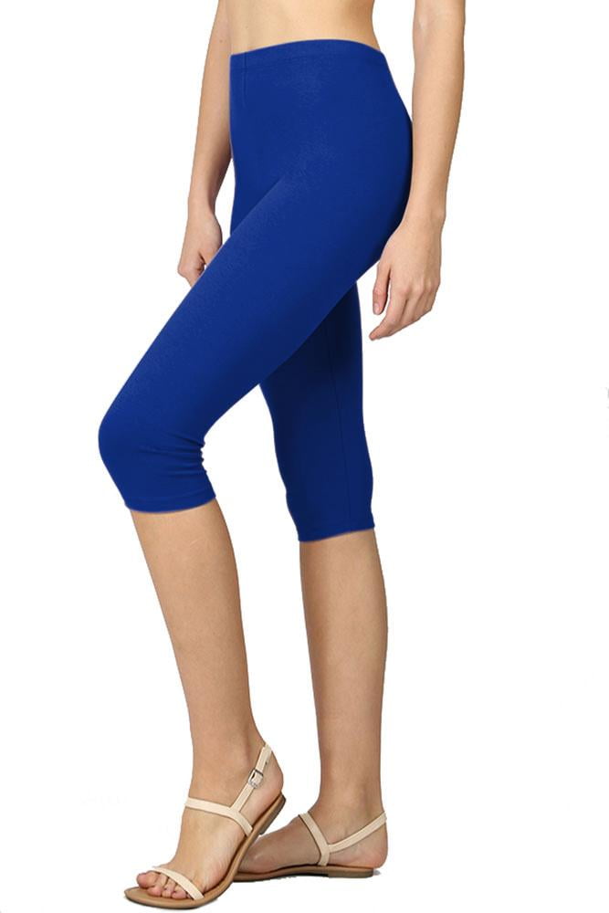 Buy online Blue Cotton Spandex Leggings from Capris & Leggings for Women by  Frenchtrendz for ₹849 at 66% off