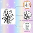 thumbnail image 3 of 24Pcs Flowers Silhouettes Mason Jar Decor Plants Laser Cut Cardboard Scrapbook Cutouts Die Cuts PVC for Crafting Lantern Jars Wall Painting Window Glass Phones 3.9x3.5Inch-No Sticker, 3 of 6