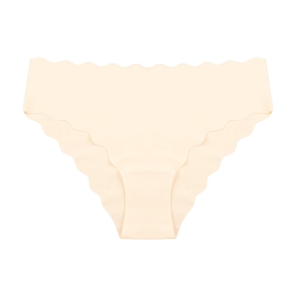 LIZUOJUN Under $2 Underwear Women Scalloped Edge Hipster Cheeky Bikini Briefs Silky No Show Stretch Breathable Panties XS,S,M,L