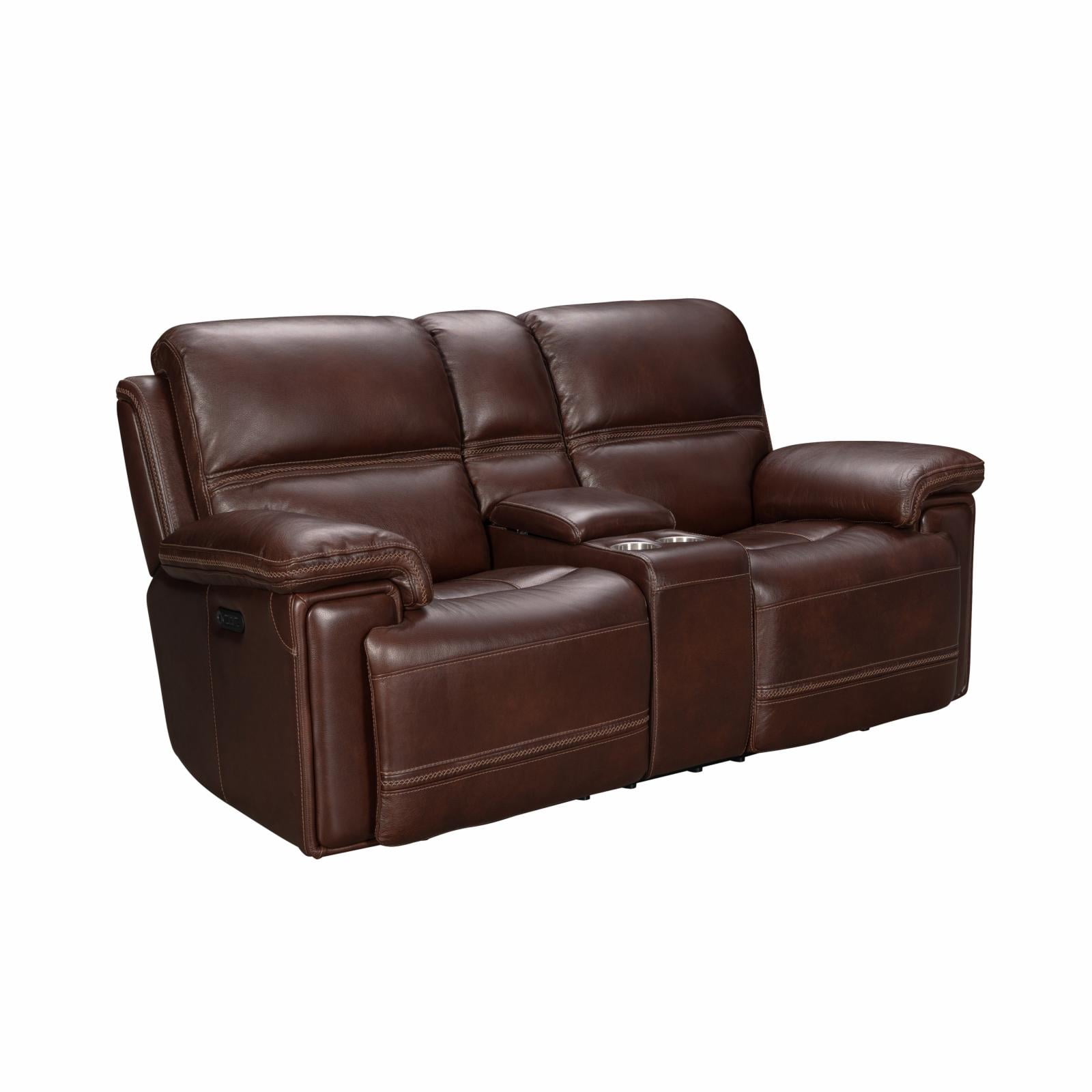 Signature Design By Ashley Buncrana, Leather Loveseat Power Recliner
