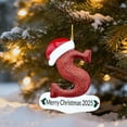 thumbnail image 6 of chaungfeng Personalized 26 Letter Ornaments for Christmas Tree, 4.1" Christmas Ornament Acrylic Xmas Hanging Pendant Xmas Gifts for Family Friends, Holiday Decor, 6 of 6