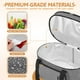 thumbnail image 3 of Golkcurx - Bolsa de cocción lenta de doble capa para ollas ovaladas de 6 a 8 cuartos y modelos Hamilton Beach, con correa ajustable acolchada, compartimento superior con cierre, 3 of 5