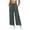 #0160-Dark Gray, variant on Women's Casual Wide Leg Long Pants High Waist Long Pants Drawstring Loose Fit Summer Trousers with Pockets Daily Outfits