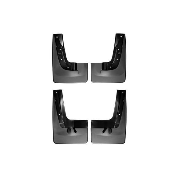 WeatherTech Custom No Drill Splash Guard MudFlaps compatible with GMC Acadia Limited, Acadia, Front & Rear Set - Black