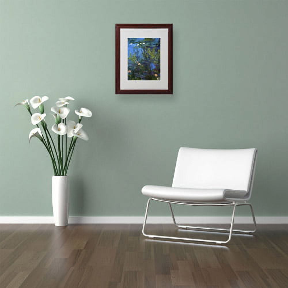 "Nympheas 1914-17" Canvas Art by Claude Monet, Wood Frame