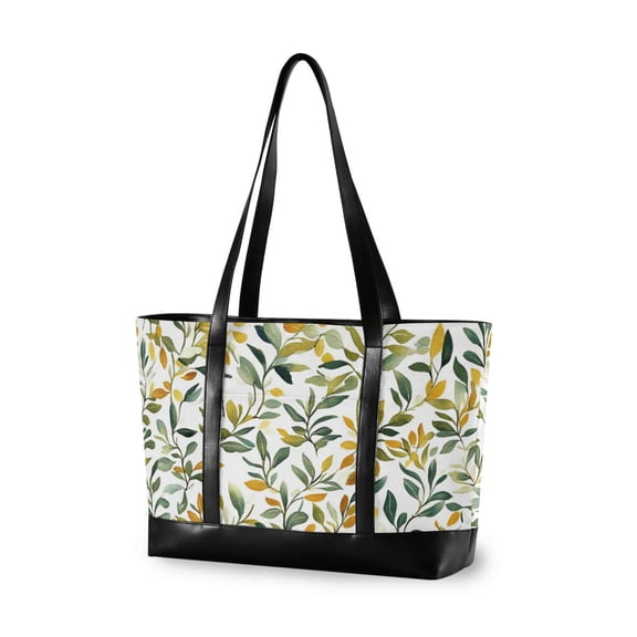 FORMRS Laptop Tote Bag for Women with 15.6" Computer Compartments Handbag, Autumn Greenery