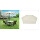 thumbnail image 4 of Sombrilla de tela para exteriores, parasol, cubre muebles de jardín, protege del sol y la lluvia. Ajuste de 2 metros 6 costillas, 4 of 8