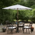 thumbnail image 2 of Northlight Outdoor Patio Market Umbrella with Wooden Pole - 8.5' - White, 2 of 5