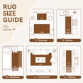 thumbnail image 5 of QiCaiJia Hallway Runner Rug 2x3 ft BrownJute Like Kitchen Runner Mat Rugs Non Slip, Woven Soft Entryway Farmhouse Runner Boho Floor Carpet for Indoor Laundry Hall Backdoor Bedroom Living Room, 5 of 8