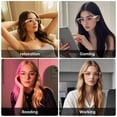 thumbnail image 4 of Gafas inteligentes Tulbeys con filtro de luz azul Bluetooth 5.3 para mujer, 4 of 8