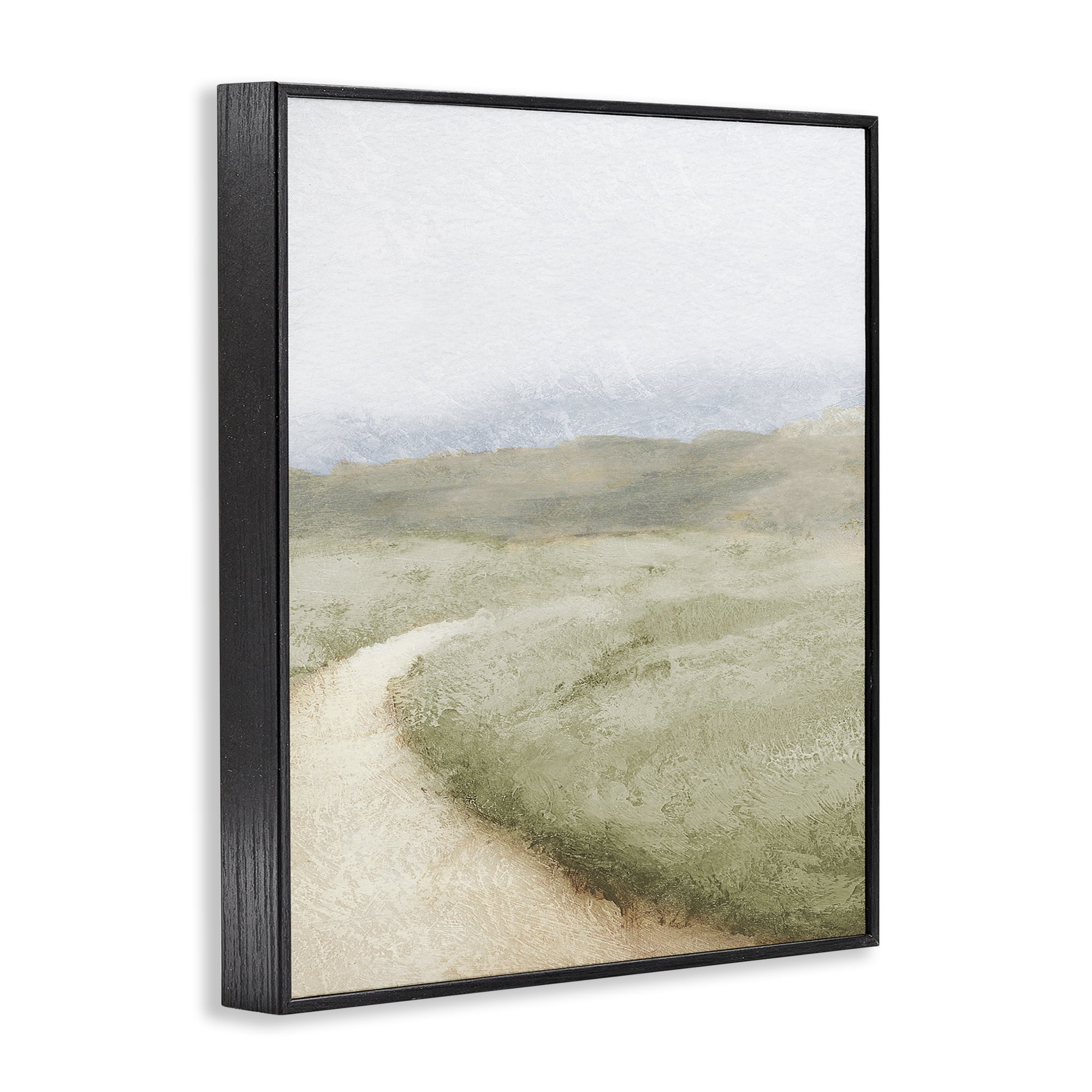 Stupell Industries Green Pasture Quiet Landscape Black Framed Giclee Art, design by Michael Marcon
