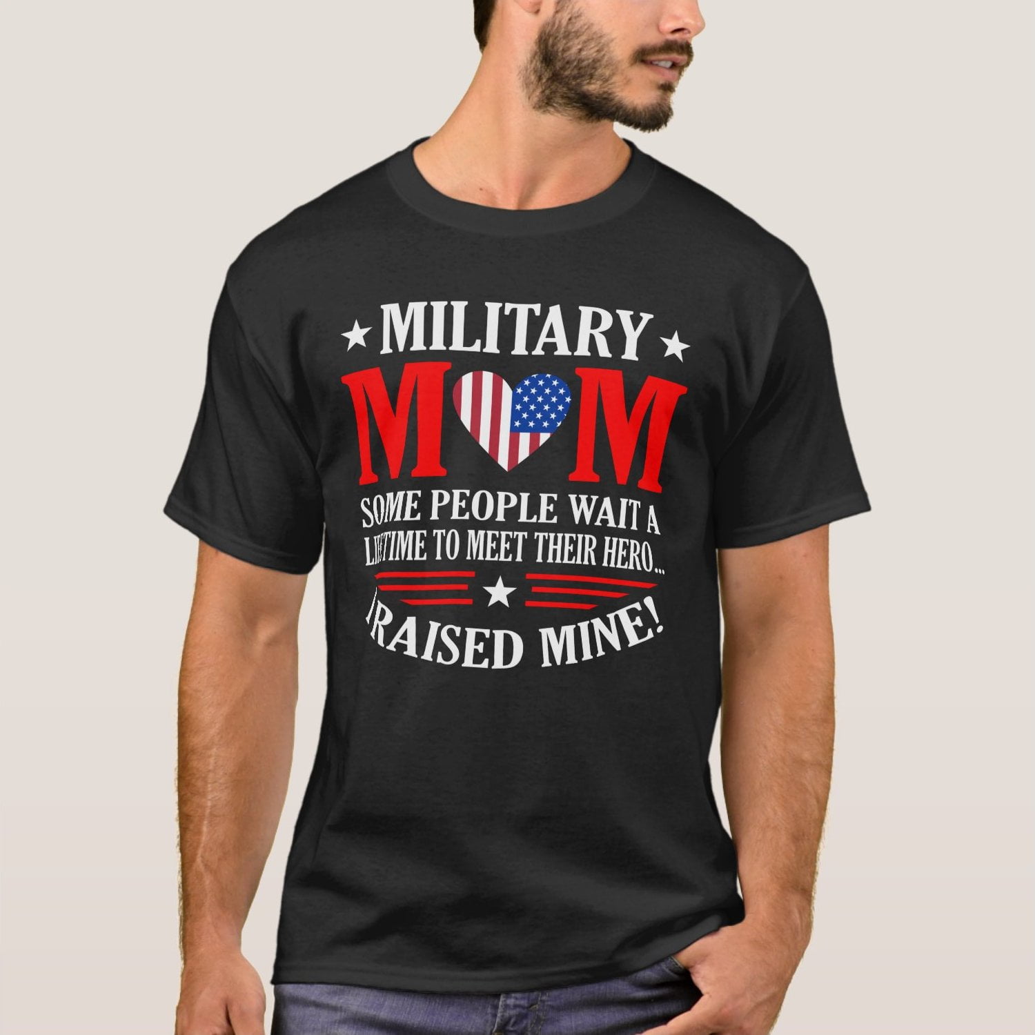 SFNEEWHO Tie Dye T-Shirts Military Mom 
