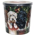 thumbnail image 1 of Holiday Popcorn Tin (Three Labrador Puppies), 1 of 1