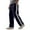#083-Navy, variant on Handshe Men's Sporty Casual Straight-Leg Sweatpants with Striped Panel, Drawstring Closure, Elastic Waist and Pockets,Plus Size