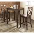 thumbnail image 2 of Crosley 3 Piece Counter Height Dining Set in Mahogany, 2 of 4