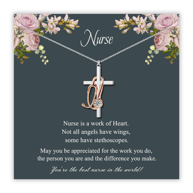 Collar SmileBelle Nurse de acero inoxidable para mujer