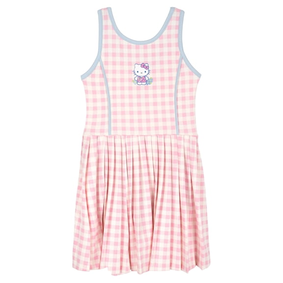 Hello Kitty Big Girls' Athletic Sleeveless Dress Pink Blue