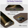 thumbnail image 4 of for iPhone 15 Pro Case, Silicone Shockproof Slim Thin Phone Case for iPhone 15 Pro(6.1 inch), (Chocolate), 4 of 12