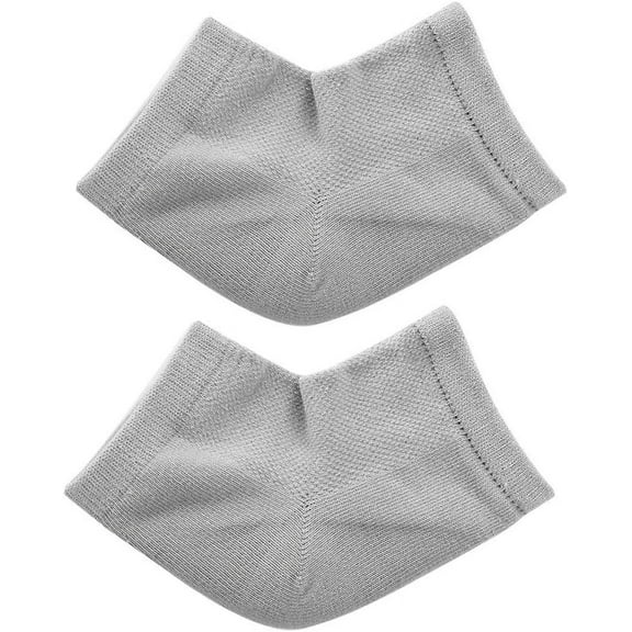 Soft Heel Protection Socks, Gel Heel Sock, for Foot Fatigue, Muscle Fatigue, Keep Dry, Prevent hot. (Grey)