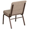 thumbnail image 4 of Flash Furniture 4 Pack HERCULES Series 21''W Stacking Church Chair in Beige Fabric - Copper Vein Frame, 4 of 7