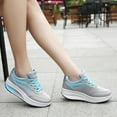 thumbnail image 5 of Aoochasliy Womens Shoes Athletic Sneaker Fashion Mesh Heightening Shoes Soft Bottom Rocking Shoes Sneakers Saving Clearance, 5 of 8