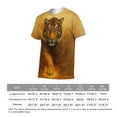 thumbnail image 6 of LAOLIUSN Funny Tiger Printed T-Shirt Animal Graphic Tee Shirt，S-4XL, 6 of 7