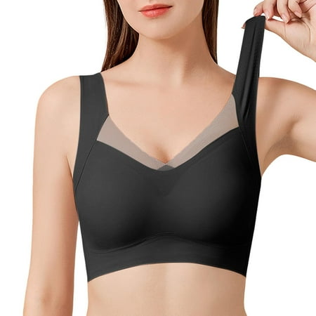 Plus Size Bras For Women Push Up Bralettes Sports Gym Support Convertible Padded Wire Free Basic Bras
