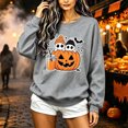 thumbnail image 5 of BVOFAR Womens Halloween Sweatshirts Spooky Ghost Print Pullovers Fall Work Crewneck Long Sleeve Sweater Tops Halloween Costumes XS, 5 of 6