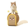 thumbnail image 4 of Oodles Tan Smiley Snail Durable Sisal Cat Scratching Pad, One Size, 4 of 9