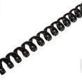 thumbnail image 5 of 5-Pack 4P4C Coiled Handset Cords, 3m Spiral Phone Cables for Landline Replacement, Black, 5 of 5