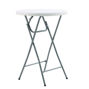 Mainstays 31" Round High-Top Folding Table, Walnut - Walmart.com