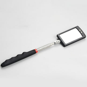 LEORX Extendable Inspection Mirror Telescoping Lighted Handheld Mirror