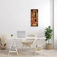 thumbnail image 2 of Surreal Saxophone Ballerina Composition Abstract Painting Gray Framed Art Print Wall Art, 2 of 7