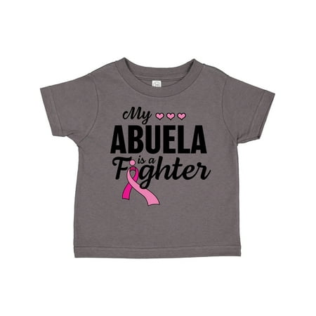 

Inktastic Breast Cancer Awareness My Abuela is a Fighter Gift Toddler Boy or Toddler Girl T-Shirt