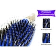 thumbnail image 7 of Premium Blue Vent Boar Bristle Hair Brush Vented Detangling Oversize Hair Brush for Thick Long Curly Hair, Curved Fast Blow Drying Brush for Women & Men, 7 of 7